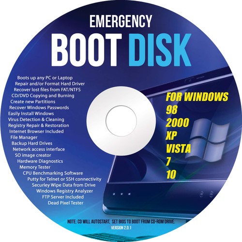 Windows emergency boot disk - emergency,