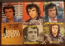 Lot de 11 Disques Vinyles 45 tours "MICHEL SARDOU"