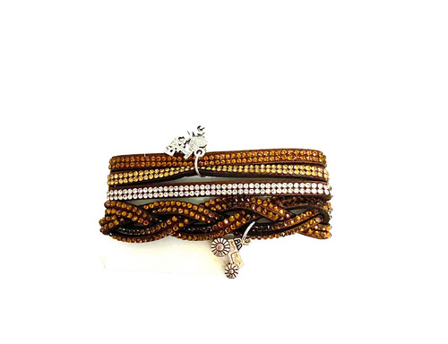 Bracelet double tour poignet - tour,