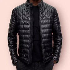 Men's Black Genuine Leather