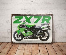 Plaque métal vintage Kawasaki