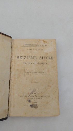 émile faguet seizième - -,