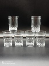 6 verres gobelet en cristal de