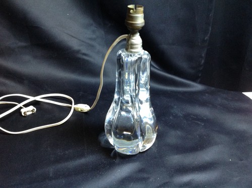 Pied lampe cristal signé - pied,
