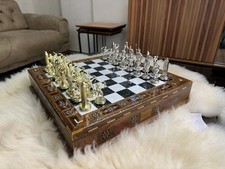 Jeu d'échecs fait main 15" |