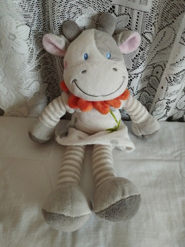 Doudou vache nicotoy robe - vache,