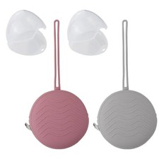 Boite a Sucette Bebe 2 Boîte De Rangement en Silicone pour Sucette et 2 Trans...
