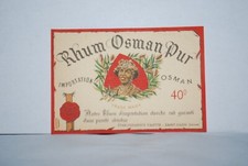 ETIQUETTE RHUM OSMAN PUR