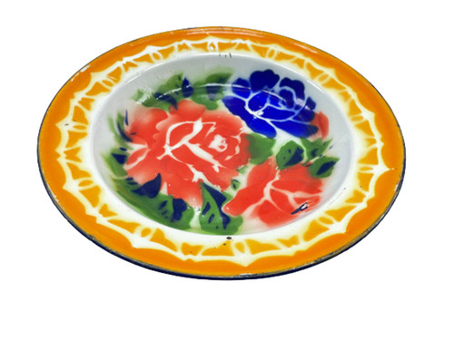 Vintage porcelaine émail plat - porcelaine,