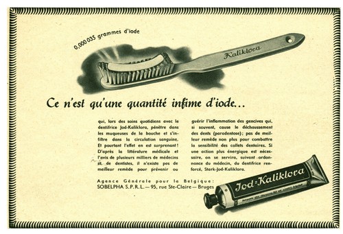 Publicité ancienne dentifrice