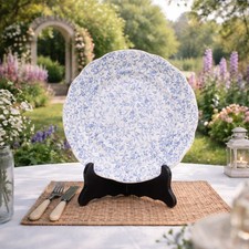 Antique Dessert Plate - Blue