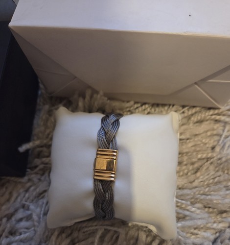 Bracelet albanu 18k acier - or,