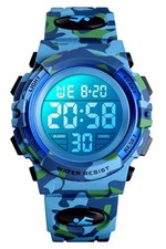 Montre numérique pour garçons Digital Montres Sport pour Enfants étanches ave...
