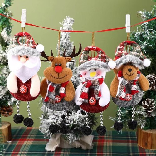 Pendentif tissu noël - tissu, de