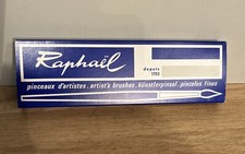 Peinture Boîte De 20 Anciens Pinceaux D’artistes Raphaël 831 Nº4 Boîte D’origine