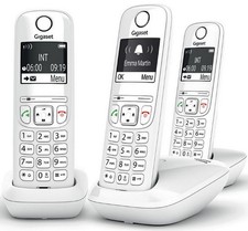 gigaset téléphone sans fil trio dect blanc gigaas690trioblanc 