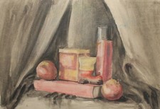 Aquarelle réaliste vintage