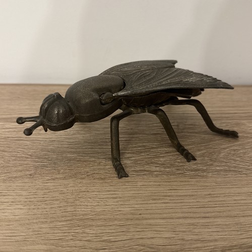 Cendrier mouche vintage boîte
