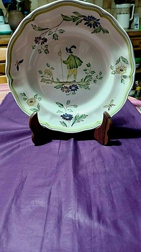 Assiette porcelaine longchamps - assiette,