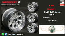Jantes alliage minilite 7j 13 pouces Austin Morris Innocenti Rover Mini Mk1 2 3