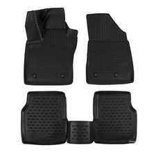 Tapis De Sol Caoutchouc À Bords Hauts Pour Jeep Compass Depuis 2018 Noir