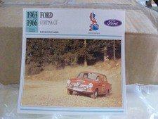 CARTE FICHE AUTO FORD FORD