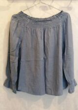 Blouse viscose bleue col