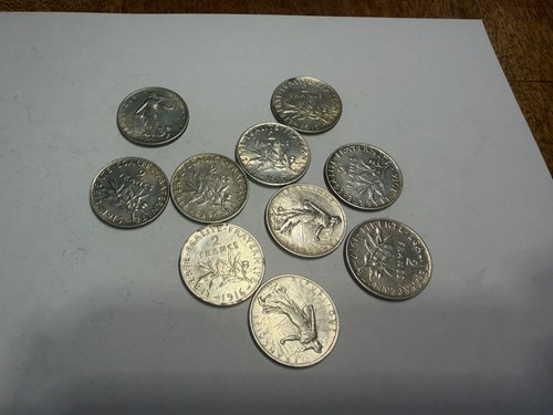 Lot pièces francs - pièces,