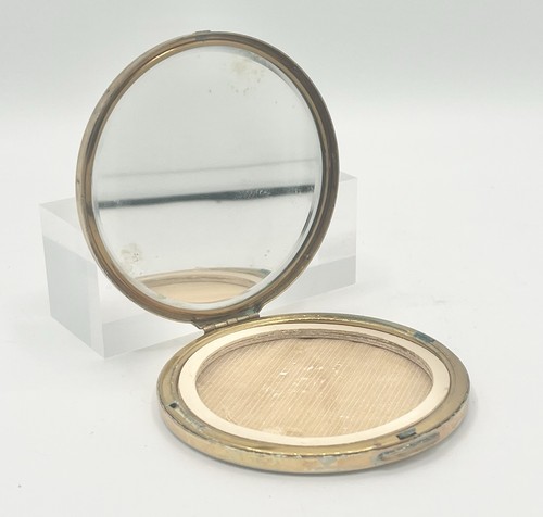 Poudrier ancien rond - , métal