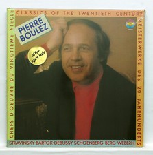 PIERRE BOULEZ - STRAVINSKY BARTOK DEBUSSY BERG... CBS 4xLPs box STILL SEALED