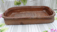 ANCIEN PLAT TERRE CUITE LECHE