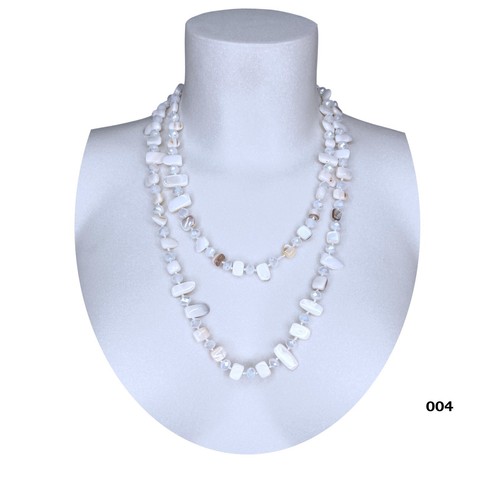 Collier long perles nacre - collier,