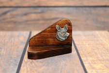 Welsh Corgi Pembroke - Bois Porte-Bougie avec Le Image Un Chien ,Art Dog