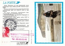 Calendrier de poche 1990 - LA POSTE - FACTEUR A VELO