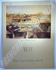 MENU CGT 1937 French Lines