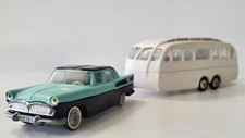 SIMCA CHAMBORD BLEUE ET NOIRE CARAVANE HENON NOREV PLASTIQUE 1/43 (N1)