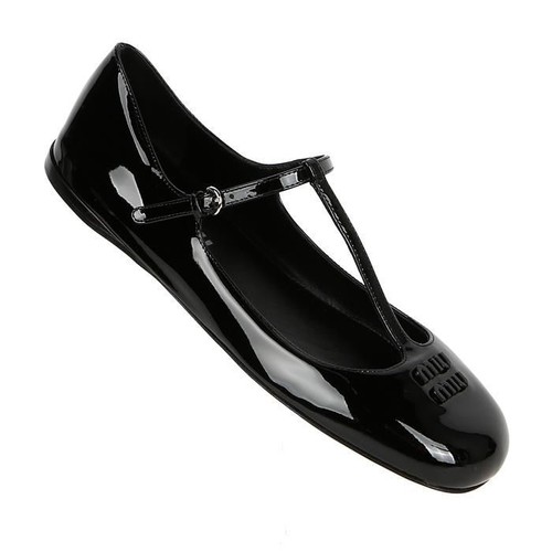 Miu ballerines cuir - en,