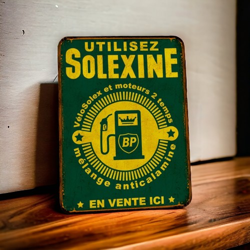 Plaque métal vintage solexine - plaque,