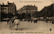 Cpa lyon rickshas - -, chinois