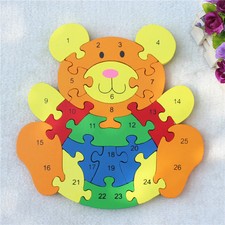 3D Puzzle Bois Forme De Ourson