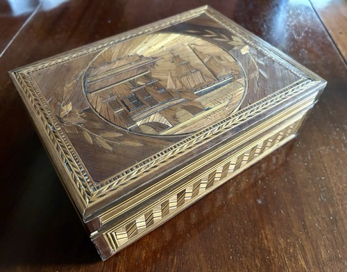Coffret marqueterie paille - coffret,