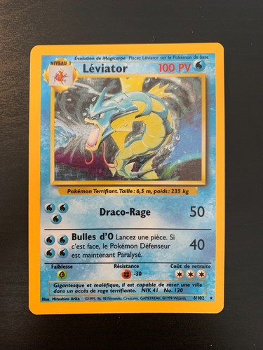 Carte pokémon léviator - carte, :
