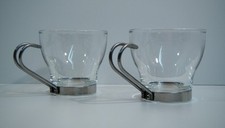 2 Vitrosax Espresso Cups Glass