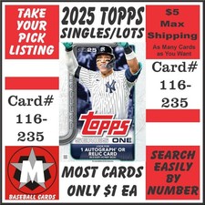 2025 Topps Baseball Singles