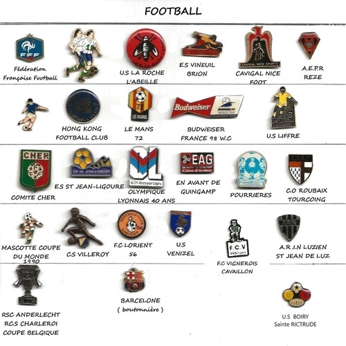 Lot pin football soccer - pin's,