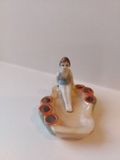 Figurine art déco baigneuse porcelaine Allemande ?? 