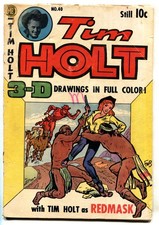 Tim Holt #40 --ME-3-d art-Red