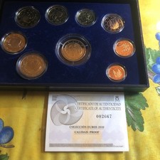 coffret BE espagne 2010 de 9