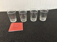 Lot de 4 verres à thé modèle Palerme en cristal de Baccarat (prix du lot)