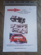 DECALS 1/18 REF 43/106 LANCIA STRATOS DARNICHE TRINTIGNANT 24 H RALLYE CHAMONIX